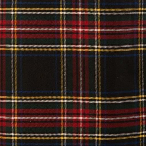 Men Black Stewart Tartan Kilt - Image 3