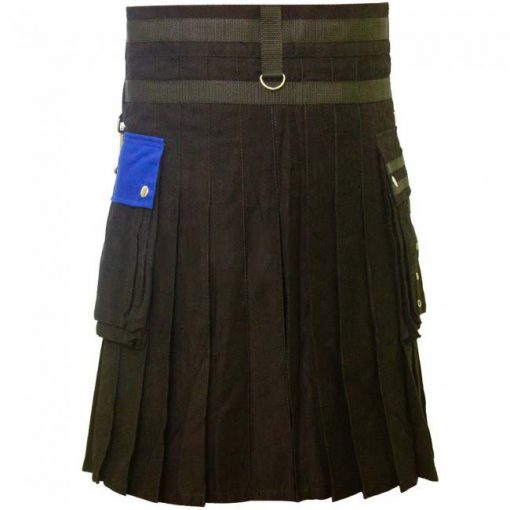 Blue Black Utility Kilt - Image 4