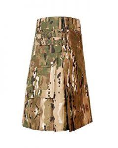 khaki colour dress kilt