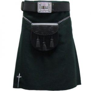 forest green color kilt