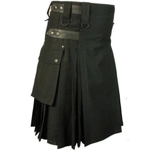 Highland Black Utility Kilt – KiltShop USA