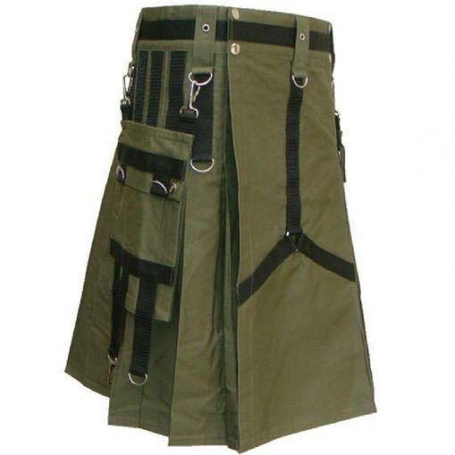 Green Gothic Belted Kilt