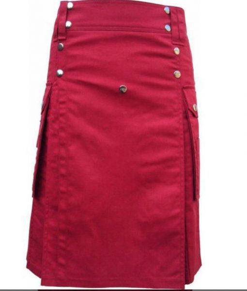 Modern Utility Red Kilt
