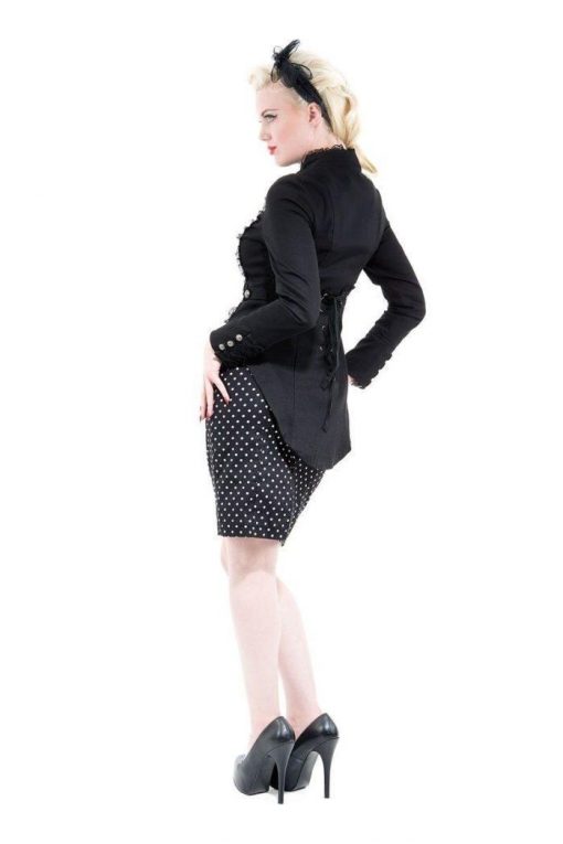 Gothic Womens Black Coat - Image 2