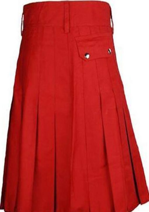 Red Scottish Utility Kilt - Image 2