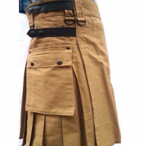 Khaki Scottish Utility Kilt - Image 2