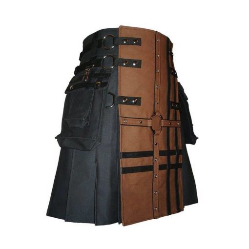 Brown Cross Utility Kilt - Image 2