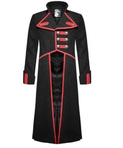Military Long Coat Jacket Black Red Goth Steampunk Regency Aristoc Face 800x800
