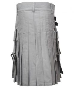 Men grey Utility Kilt 4