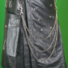 Mens Fashion Leather Kilt
