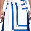 White Blue Kilt