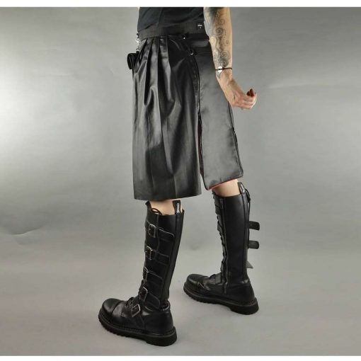 Leather Rock Star Kilt - Image 8