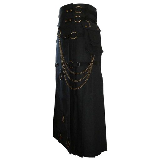 Gothic Long Steampunk Kilt - Image 3