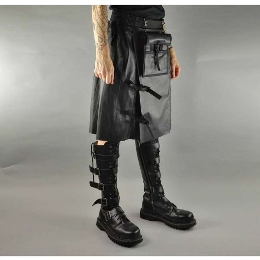 Leather Rock Star Kilt - Image 6