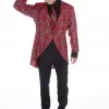 Men Tartan Tailcoat