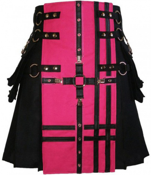 Pink Apron Black Kilt