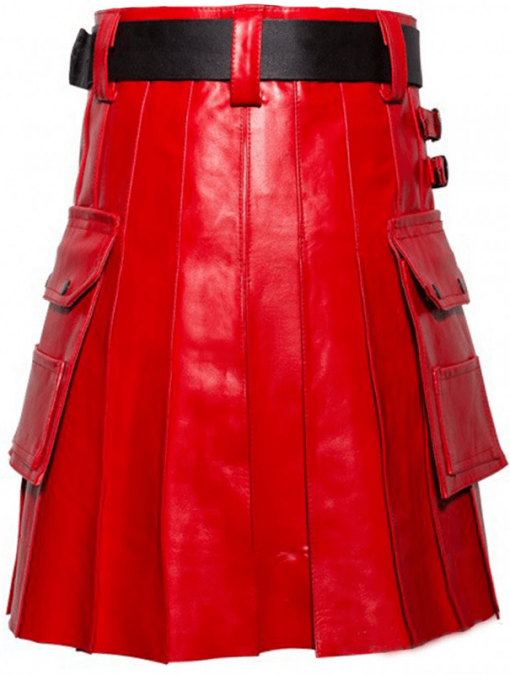 Red Leather Pride Kilt