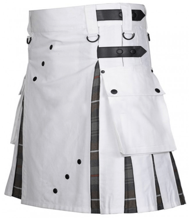 White Hybrid Kilt