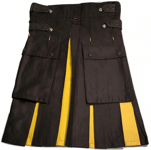 Black Yellow Hybrid Kilt
