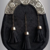 Antique Cantle Black Sporran
