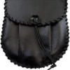 Black Leather Modern Sporran