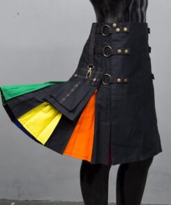 Black Rainbow Utility Hybrid Kilt