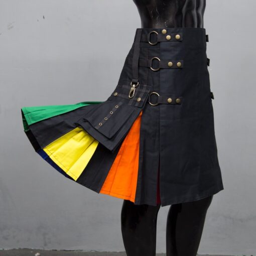 Black Rainbow Utility Hybrid Kilt
