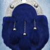 Blue Rabbit Fur Dress Sporran