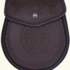 Brown Embossed Leather Sporran