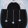 Calfskin Black Fur Sporran