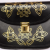 Gold Embossing Pouch Sporran