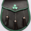 Irish Black Leather Sporran