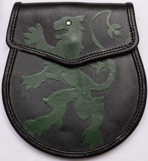 Rampant Lion Leather Sporran