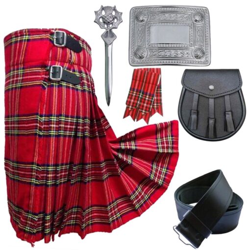 Royal Stewart Tartan Kilt Package