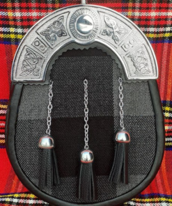 Grey Tartan Sporran