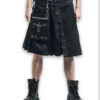 Men Gothic Kilt Black