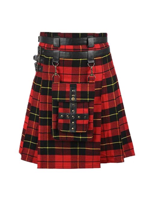 Modern Adjustable Utility Tartan Kilt For Men