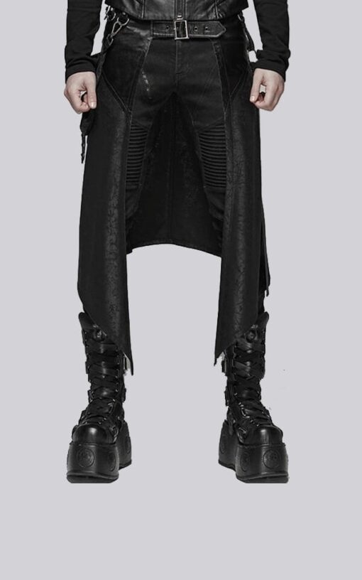 Punk Rave Assassin Leather Kilt - Image 2