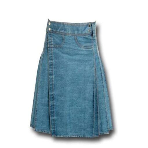 Blue Denim Pocket Kilt