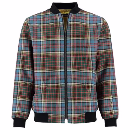 Men's Tartan Bomber Jacket