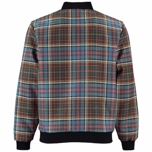 Men's Tartan Bomber Jacket - Image 2