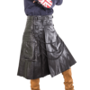Gothic Leather Kilt With Chain