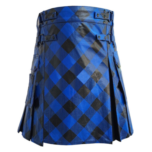 Hybrid Blocks Printed Leather Kilt - Image 2