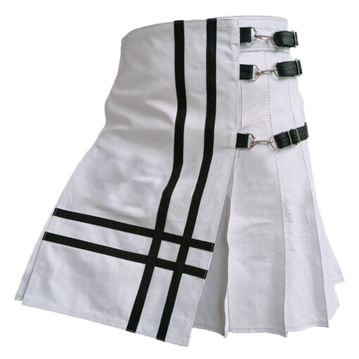 White Straps Utility Kilt - Image 2