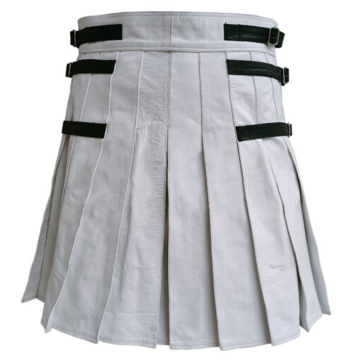 White Straps Utility Kilt - Image 3