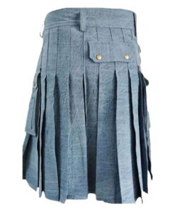 Light Blue Denim Kilt