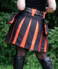 Black & Emberglow Hybrid Kilt