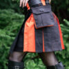 Black & Emberglow Hybrid Kilt