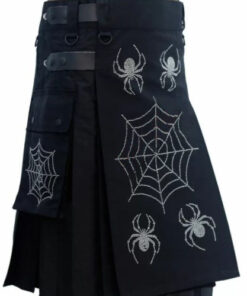Spiderman Black Utility Kilt
