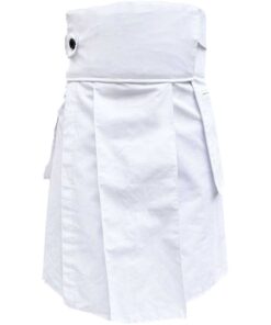White Modern Utility Kilt
